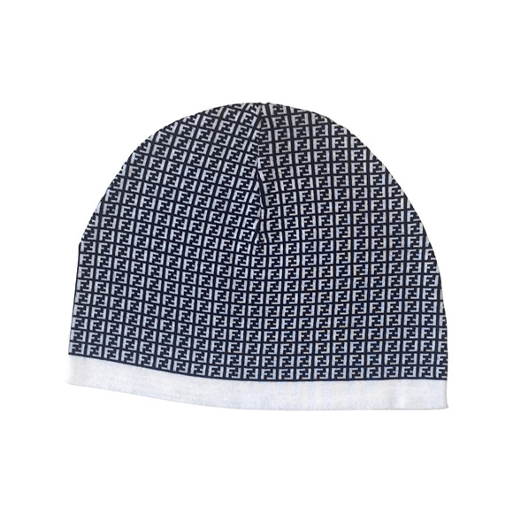 Fendi FF Print Nero and Bianco Knitted Wool